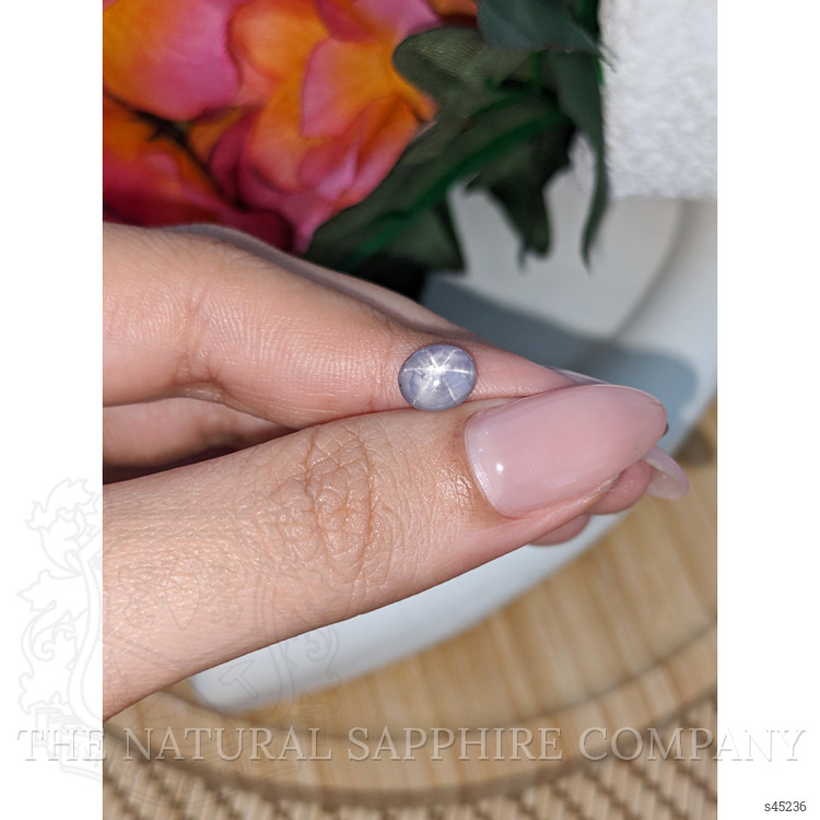 2.11 Ct. Bluish Grey Star Sapphire from Ceylon (Sri Lanka)
