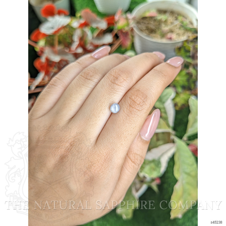 1.31 Ct. Greyish Blue Star Sapphire from Ceylon (Sri Lanka)