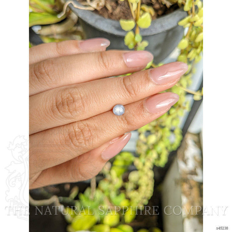 1.31 Ct. Greyish Blue Star Sapphire from Ceylon (Sri Lanka)