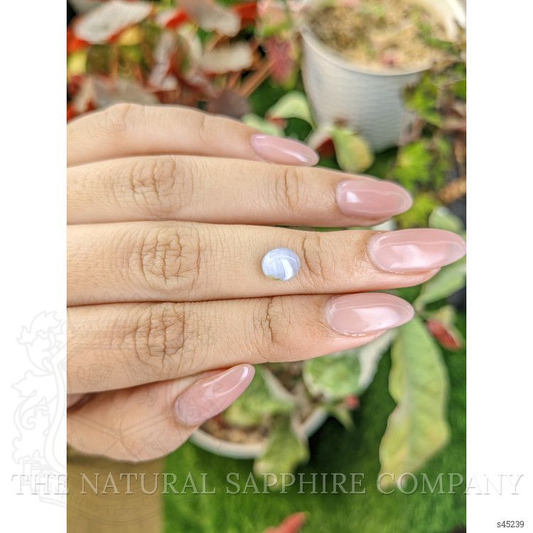 1.43 Ct. Bluish Grey Star Sapphire from Ceylon (Sri Lanka)
