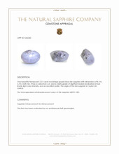 2.21 Ct. Greyish Blue Star Sapphire from Ceylon (Sri Lanka) Appraisal