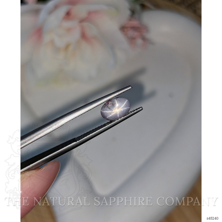 2.21 Ct. Greyish Blue Star Sapphire from Ceylon (Sri Lanka)