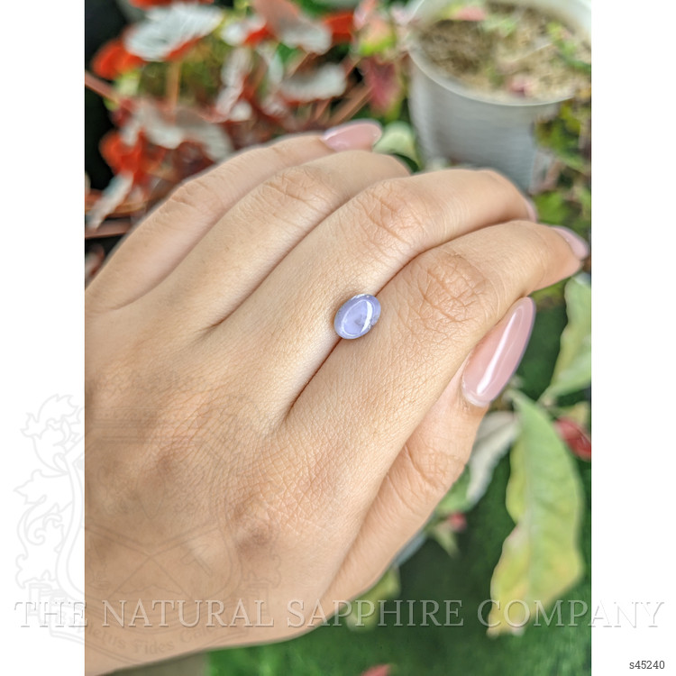 2.21 Ct. Greyish Blue Star Sapphire from Ceylon (Sri Lanka)