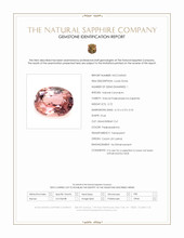 0.72 Ct. Padparadscha Sapphire from Ceylon (Sri Lanka) Scan Report