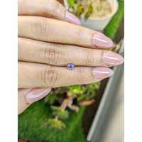 0.49 Ct. Bluish Purple Sapphire from Ceylon (Sri Lanka) Life Style