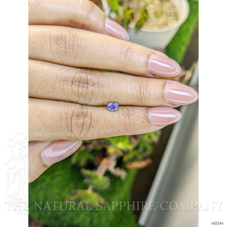 0.49 Ct. Bluish Purple Sapphire from Ceylon (Sri Lanka)