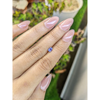 0.49 Ct. Bluish Purple Sapphire from Ceylon (Sri Lanka) Life Style