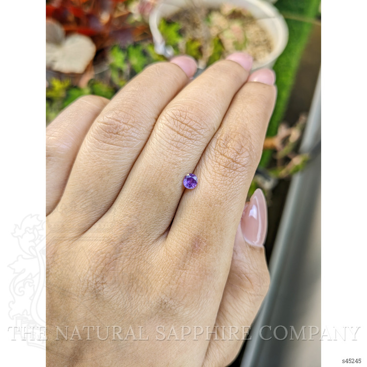 0.38 Ct. Purple Sapphire from Ceylon (Sri Lanka)