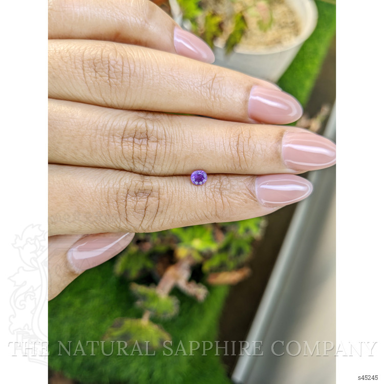 0.38 Ct. Purple Sapphire from Ceylon (Sri Lanka)