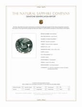 0.39 Ct. Green Sapphire from Ceylon (Sri Lanka) Scan Report