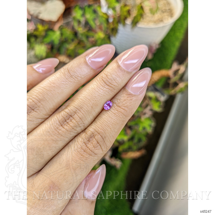 0.35 Ct. Pinkish Purple Sapphire from Ceylon (Sri Lanka)