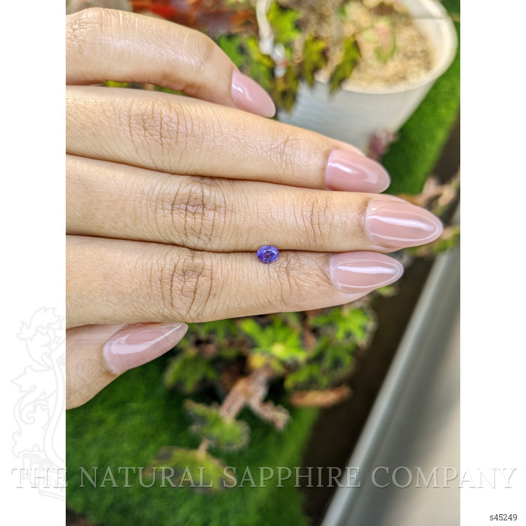 0.36 Ct. Bluish Purple Sapphire from Ceylon (Sri Lanka)