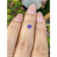 0.36 Ct. Bluish Purple Sapphire from Ceylon (Sri Lanka) Life Style