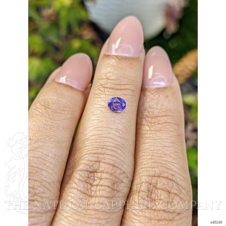 0.36 Ct. Bluish Purple Sapphire from Ceylon (Sri Lanka)