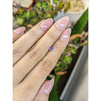 0.36 Ct. Bluish Purple Sapphire from Ceylon (Sri Lanka) Life Style