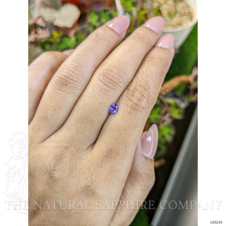 0.36 Ct. Bluish Purple Sapphire from Ceylon (Sri Lanka)