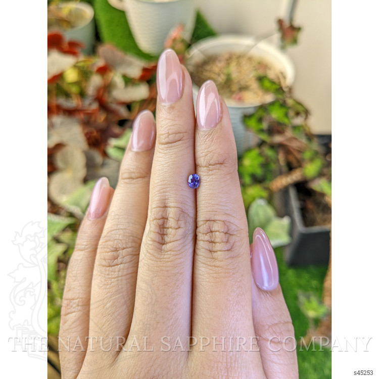 0.40 Ct. Purple Sapphire from Ceylon (Sri Lanka)