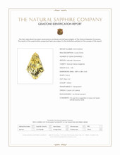 1.08 Ct. Yellow Sapphire from Ceylon (Sri Lanka) Scan Report