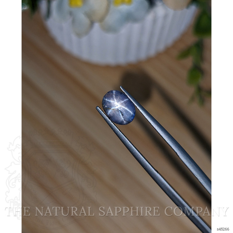 2.59 Ct. Greyish Blue Star Sapphire from Ceylon (Sri Lanka)