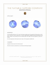 5.53 Ct. Purplish Blue Star Sapphire from Ceylon (Sri Lanka) Appraisal
