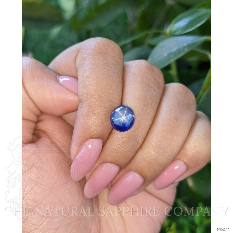 5.53 Ct. Purplish Blue Star Sapphire from Ceylon (Sri Lanka)