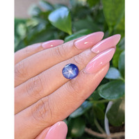 5.53 Ct. Purplish Blue Star Sapphire from Ceylon (Sri Lanka) Life Style