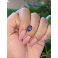 3.41 Ct. Bluish Purple Star Sapphire from Ceylon (Sri Lanka) Life Style
