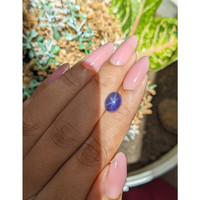 3.41 Ct. Bluish Purple Star Sapphire from Ceylon (Sri Lanka) Life Style