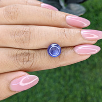 6.17 Ct. Bluish Purple Star Sapphire from Ceylon (Sri Lanka) Life Style