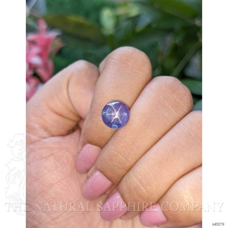 6.17 Ct. Bluish Purple Star Sapphire from Ceylon (Sri Lanka)