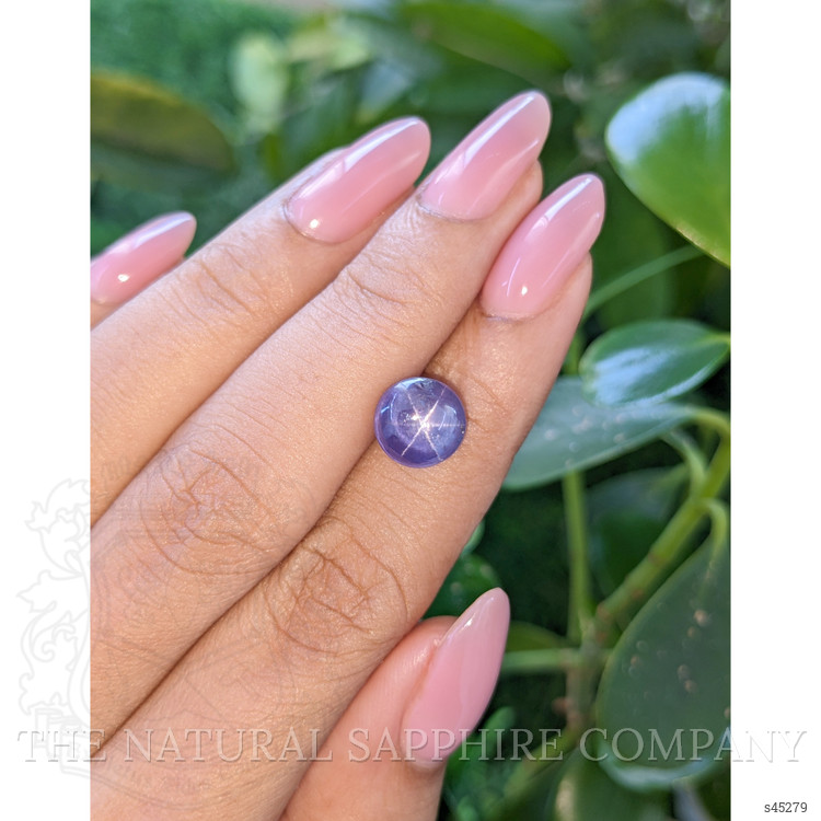 6.17 Ct. Bluish Purple Star Sapphire from Ceylon (Sri Lanka)