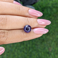 3.71 Ct. Purple Star Sapphire from Ceylon (Sri Lanka) Life Style