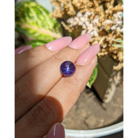 3.71 Ct. Purple Star Sapphire from Ceylon (Sri Lanka) Life Style