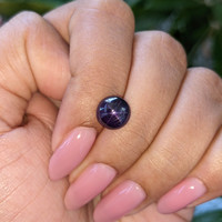 3.71 Ct. Purple Star Sapphire from Ceylon (Sri Lanka) Life Style