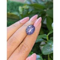 16.85 Ct. Blue Star Sapphire from Ceylon (Sri Lanka) Life Style