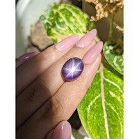 17.03 Ct. Purple Star Sapphire from Ceylon (Sri Lanka) Life Style