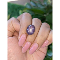 16.16 Ct. Purple Star Sapphire from Ceylon (Sri Lanka) Life Style