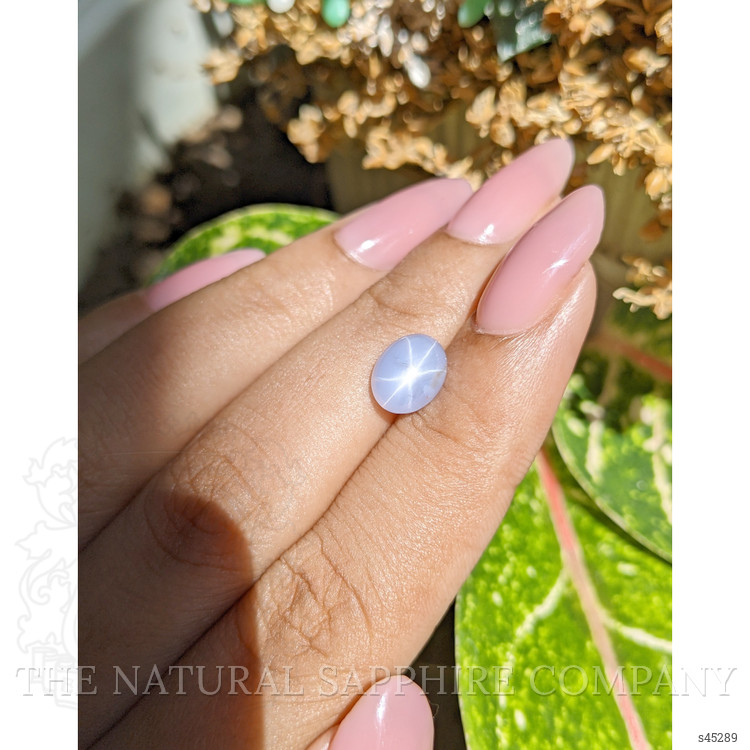 2.71 Ct. Greyish Blue Star Sapphire from Ceylon (Sri Lanka)