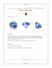 1.76 Ct. Blue Sapphire from Ceylon (Sri Lanka) Appraisal
