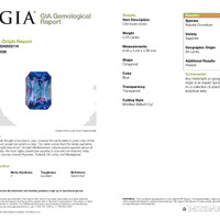 2.05 Ct. Blue Sapphire from Ceylon (Sri Lanka) Scan Report