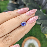 1.20 Ct. Violet Sapphire from Ceylon (Sri Lanka) Life Style