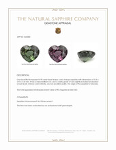 0.90 Ct. Color Change Sapphire from Tanzania Appraisal