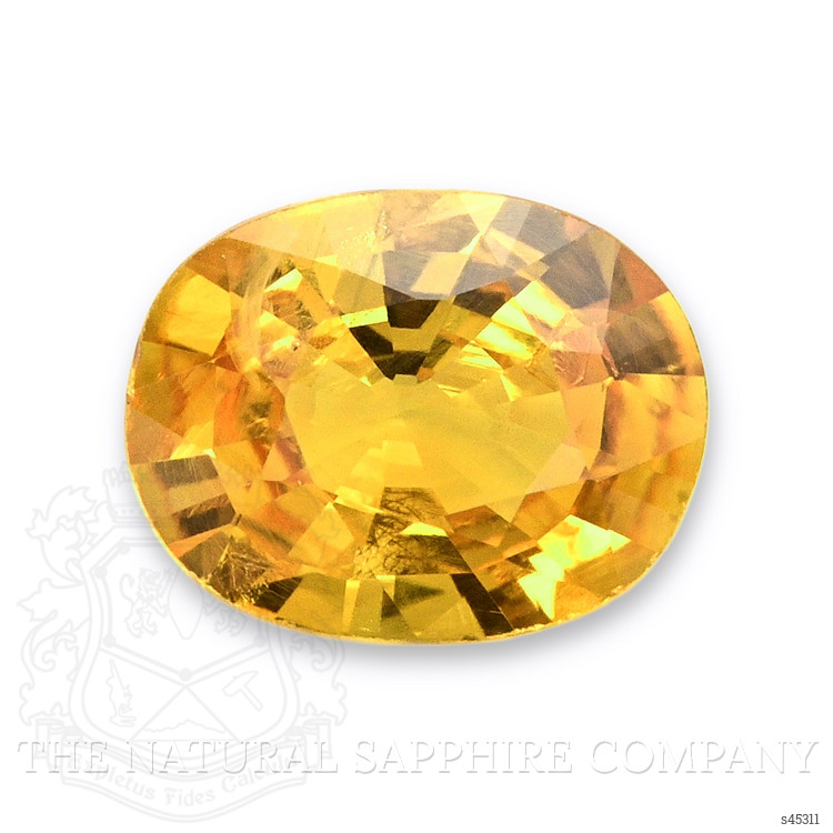 0.65 Ct. Orangish Yellow Sapphire from Thailand