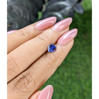 0.74 Ct. Bluish Purple Sapphire from Ceylon (Sri Lanka) Life Style