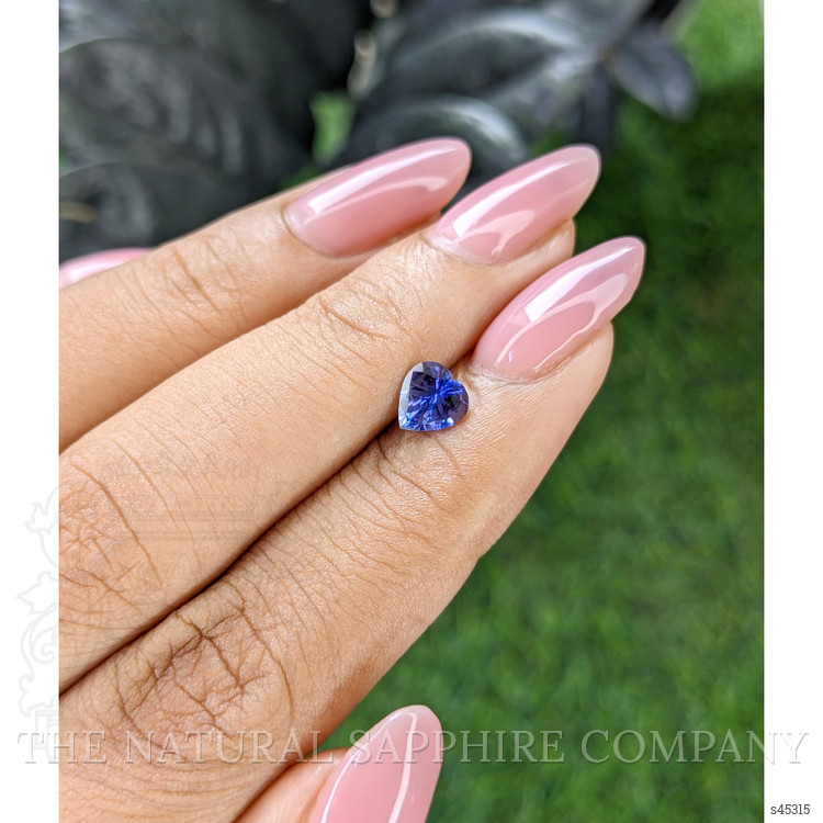 0.74 Ct. Bluish Purple Sapphire from Ceylon (Sri Lanka)