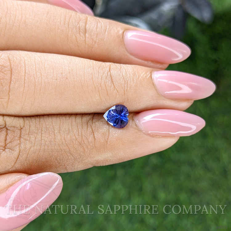 0.74 Ct. Bluish Purple Sapphire from Ceylon (Sri Lanka)
