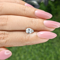 0.97 Ct. White Sapphire from Ceylon (Sri Lanka) Life Style