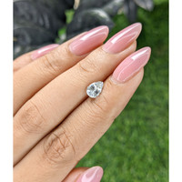 0.97 Ct. White Sapphire from Ceylon (Sri Lanka) Life Style
