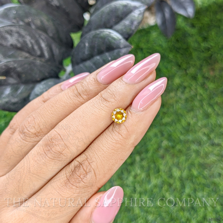 0.79 Ct. Yellow Sapphire from Ceylon (Sri Lanka)