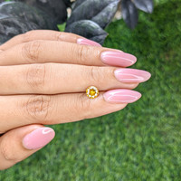 0.79 Ct. Yellow Sapphire from Ceylon (Sri Lanka) Life Style